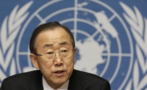 DIPLOMATIC DILEMMA: The UN Secretary General, Ban Ki-Moon insists on jaw-jaw, not war-war to sort out Syria
