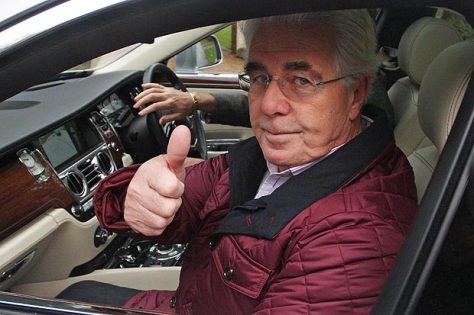 THUMBS UP: But thumbs down from the jury who found showbiz power-broker Max Clifford guilty of sexually abusing young girls