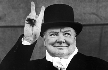 SIMPLY THE GREATEST: Wartime leader, Sir Winston Churchill, topped the 2012 BBC poll to find The Greatest Briton