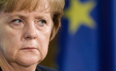 POKER FACE: Germany's Merkel fears that a 'Grexit' would be contagious and infect other Club Med states